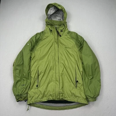 Marmot Women's Hooded Jacket Size Medium Green Removable Fleece Liner - Image 1 of 4