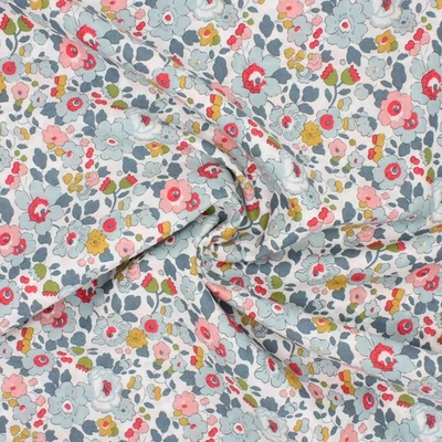 Liberty Fabrics Betsy P Blue Tana Lawn™ Cotton - Half Metre or Metre - Image 1 of 4