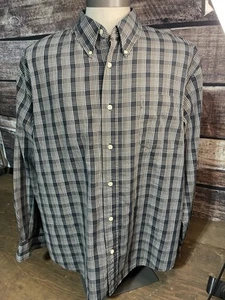 Basic Editions Men's Earth Tone Button Down Cotton Blend Shirt Size XL - Picture 1 of 3