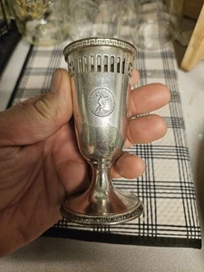 Vintage 850 Lakeshore Drive Athletic Club International Silver Solder Egg Cups - Picture 1 of 11