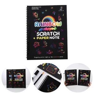 Livre à gratter facile à utiliser pour griffonner/note/créer cartes 1 pc haut - Photo 1/12