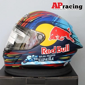 HJC RPHA1 RED BULL JEREZ GP FIM Approved FULL FACE MOTORCYCLE HELMET - Foto 1 di 12