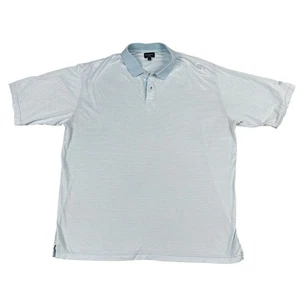 Burberry Golf Baby Blue Striped Golf Polo Shirt Sz XL - Bild 1 von 6