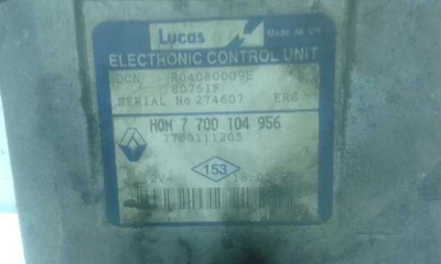 R04080009E CENTRALINA MOTORE / 7700104956 / 174688 PER RENAULT CLIO II FASE I B - Immagine 1 di 3