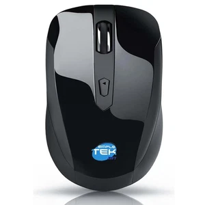 Black Wireless Bluetooth Ergonomic Mouse 3 Buttons 1600 DPI 2 X AA Smartphone PC - Picture 1 of 5