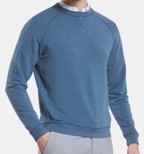 Mens FootJoy Golf French Terry Crewneck Pullover Ink Heather #25295 Sz  XLarge - Picture 1 of 19