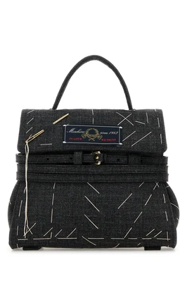 Bolso con asa superior gris MOSCHINO Tie Me nuevo Foto 1 de 4