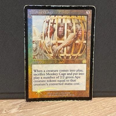 MTG Magic The Gathering- MONKEY CAGE, Mercadian Masques, Foil - Image 1 of 3