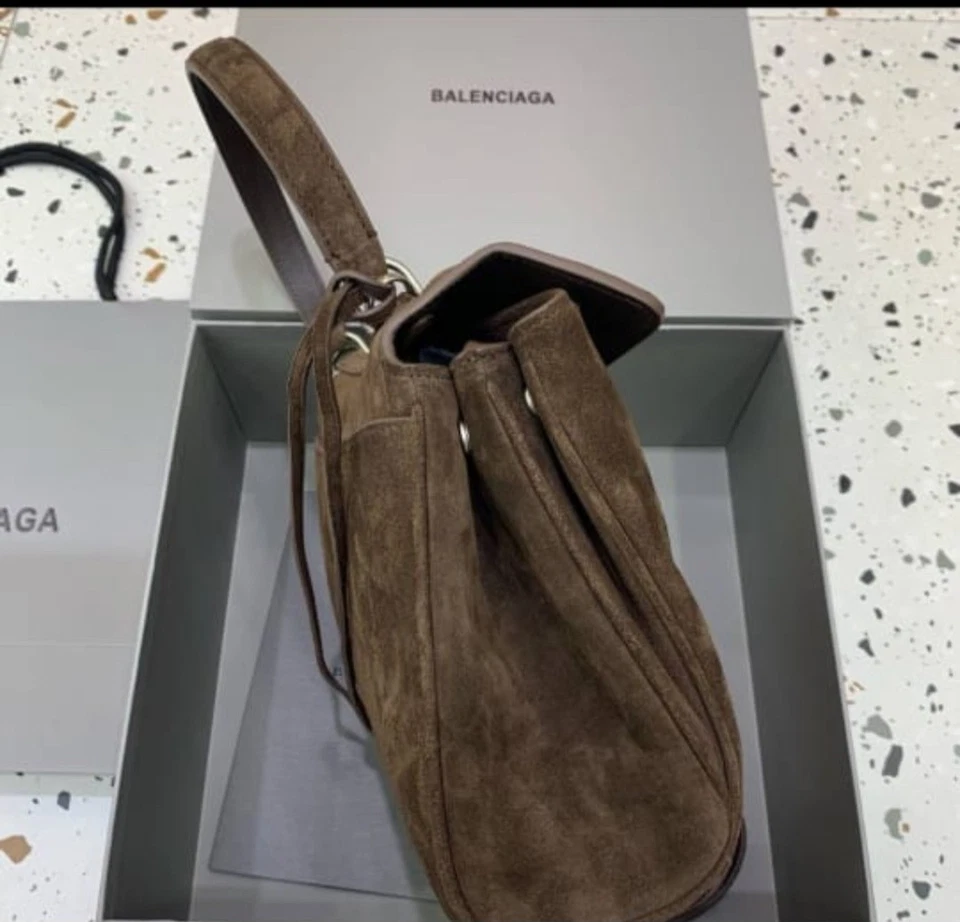 BALENCIAGA Bel Air Pequeño Marrón Llevar Todo Mango Superior Foto 1 de 4