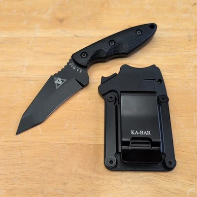 KA-BAR Hellfire 2486 Tanto Folding Knife Stainless Steel ZYTEL - FREE SHIP!  - Image 1 of 4