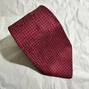 Robert Talbott Best of Class Men's Long Tie Silk Red Geometric Italy 64"x3.75" - Picture 1 of 7