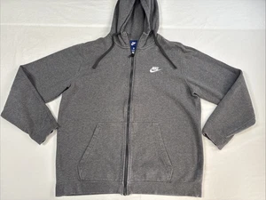 Vintage 2000s Blue Tag Nike Embroidered Swoosh Zip-Up Hoodie Men's Large - Picture 1 of 12