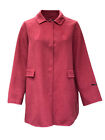 Marina Rinaldi Women's Red Natura Wool Blended Coat NWT