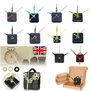 Classic Silent Quartz Clock Movement Mechanism Battery Powered Hand Tool DIY UK - Picture 1 of 34