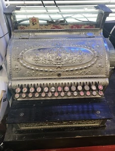 Antique Chrome National Cash Register Till Shop Safe Shop Counter - Picture 1 of 6