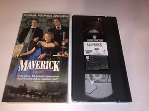 Maverick - Mel Gibson, Jodie Foster, James Garner (VHS) 1994 Mel Gibson Vhs Tape - Picture 1 of 3