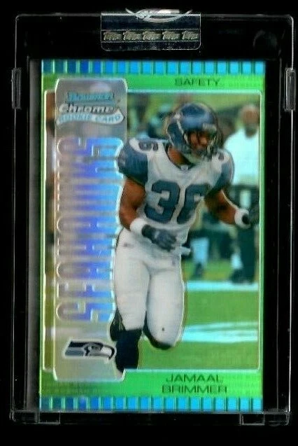 Jamaal Brimmer 2005 Bowman Chrome Seattle Seahawks Green Refractor RC #252/399 - Image 1 of 1