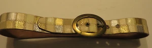 Fossil Gürtel Damen Größe Small Patchworkgürtel Mehrfarbig Gold Silber Hellbraun Leder - Bild 1 von 11