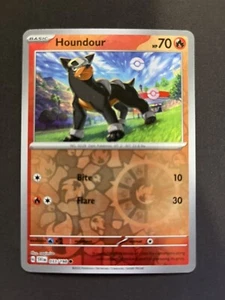 Juego de cartas coleccionables Pokémon Houndour 033/198 holograma inverso escarlata y violeta - Imagen 1 de 2