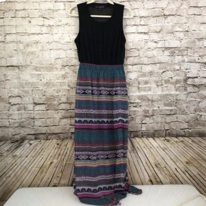 Heart soul Long Maxi Chiffon Sleeveless Dress Open Back Size Medium Summer - Picture 1 of 4