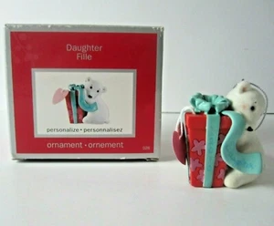 Weihnachtsschmuck Tochter Mädchen amerikanische Grüße Erbstück personalisieren 2010 - Bild 1 von 7