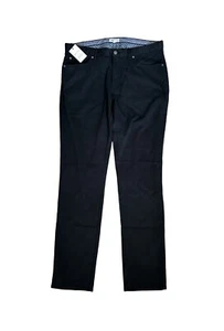 Peter Millar Crown Ultimate 5-Pocket Sateen Pants Black Men's Size 36x34 $170 - Picture 1 of 9