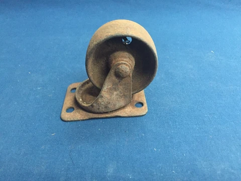 Vintage Cast Iron Swivel Furniture Caster Cover