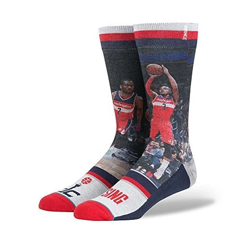 STANCE JOHN WALL WIZARDS DC RISING SOCKS NBA COLLECTION MENS LARGE 9-12 Cover