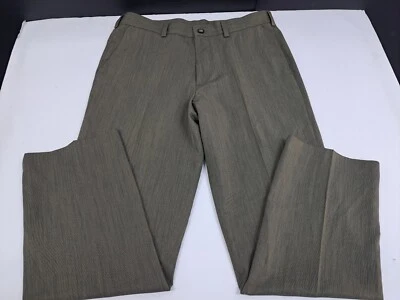 Pantalones de vestir IZOD caqui británico cintura Sportflex ajuste métrico 34x30 #5059 nuevos con etiquetas Foto 1 de 4