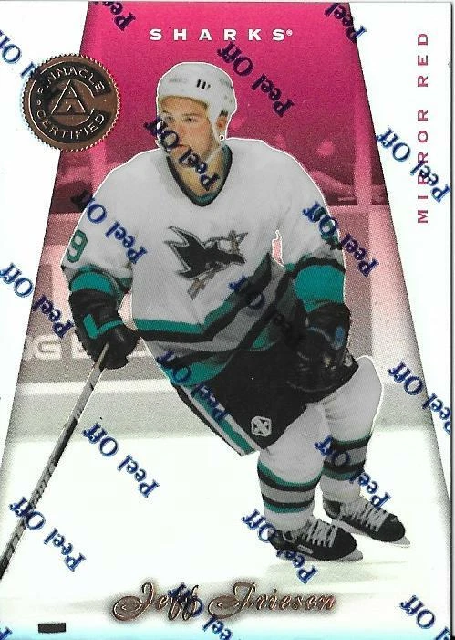 1997-98 Pinnacle Certified JEFF FRIESEN Mirror Red parallel card #81 - Image 1 of 1