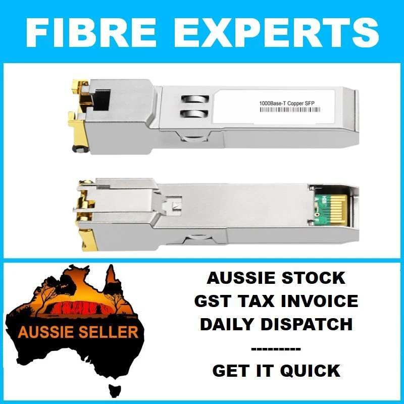 Fibre Module 1G SFP to RJ45 Copper Ethernet COMPATIBLE Ubiquiti UACC-CM-RJ45-1G - image 1 of 1
