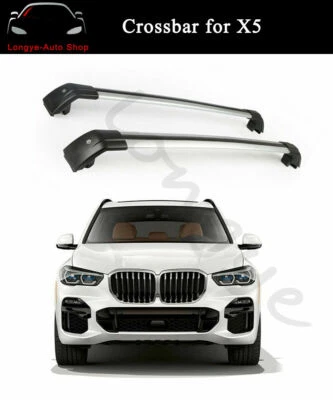 Crossbar Cross bars Fits for BMW X5 G05 2019-2024 Roof Rack Rail Baggage Carrier - Image 1 of 4