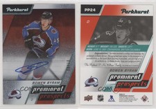 2020 Upper Deck Parkhurst Prominent Prospects Red /10 Bowen Byram Rookie Auto RC