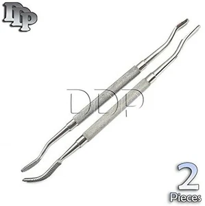 Dental Knochenfeilen #12 & #45 doppelseitig 2 Stück chirurgische Zahnarzt Instrumente - Bild 1 von 3
