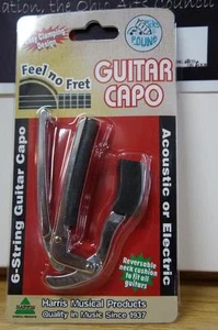 Harris Feel No Fret Chrome Trigger Guitar Capo - Picture 1 of 1