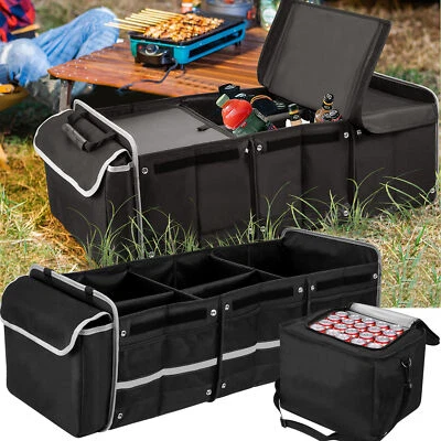 Kofferraumtasche Kofferraum Organizer mit Deckel Autobox Auto Box Tasche 120L