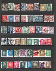 GERMANY VARIOUS USED POSTAGE/BOB ISSUES 1923 - 1932 - Picture 1 of 2