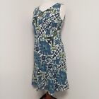Eastex, Blue & Green 100% Linen Dress Occasions, UK Size 16, New w/Tags RRP€129