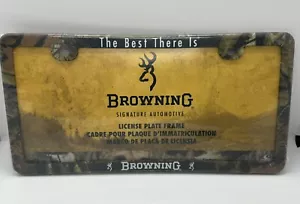 Browning Mossy Oak Camouflage Automotive Car Truck License Plate Frame - Bild 1 von 3