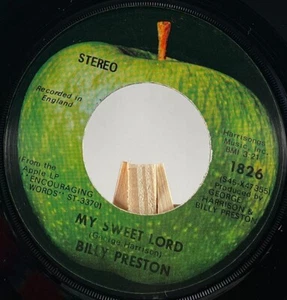 BILLY PRESTON 45 RPM MY SWEET LORD / LITTLE GIRL - VG+ - Picture 1 of 4