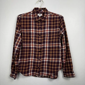 Pact Mila Flanellhemd Damen M Medium weinrot kariert Bio Baumwolle Herbst Winter - Bild 1 von 12