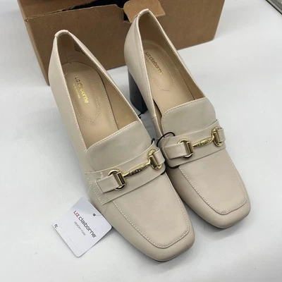 Mocasines Liz Claiborne Morris Espuma con Memoria Tacón Bloque Nuevo Talla 11 Crema  Foto 1 de 4