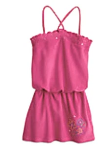NUEVO CON ETIQUETAS American Girl PARA NIÑAS Talla Pequeña (7/8) Traje de Baño Cubrir Vestido de Terry Rosa - Imagen 1 de 12