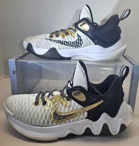 Nike Men's Giannis Immortality Championship Black/White/Gold Sneakers Size 9.5 - Picture 1 of 18