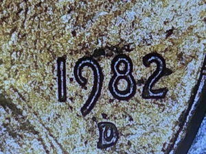 1982 D Small Date Lincoln Memorial Penny Error DDR-DOUBLED DIE REVERSE - 2.5g - Picture 1 of 23