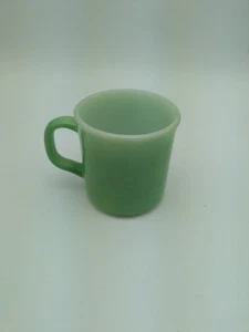 Vintage Anchor Hawking Fire King Green White Coffee Mug - Picture 1 of 9