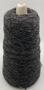 1 Partial Cone Tamm Can Cun Knitting Machine Yarn Color Dark Gray Acrylic Nylon - Picture 1 of 2