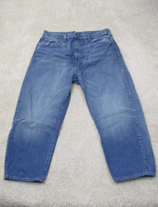 Levi's Size 32 Made & Crafted Barrel Crop Jeans Actual Size 34 x 24 - Picture 1 of 15