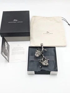 Michael Aram Black Orchid Cocktail Napkin Holder 5.25" W x 5.75" L x 1.75" H - Picture 1 of 6