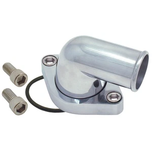 Spectre 4933 90 Degree Water Neck, Pol Billet Aluminum, Fits Chevy, Each - Picture 1 of 4